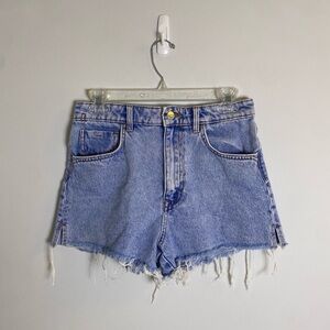 ZARA High Waisted Denim Shorts (Size 6)